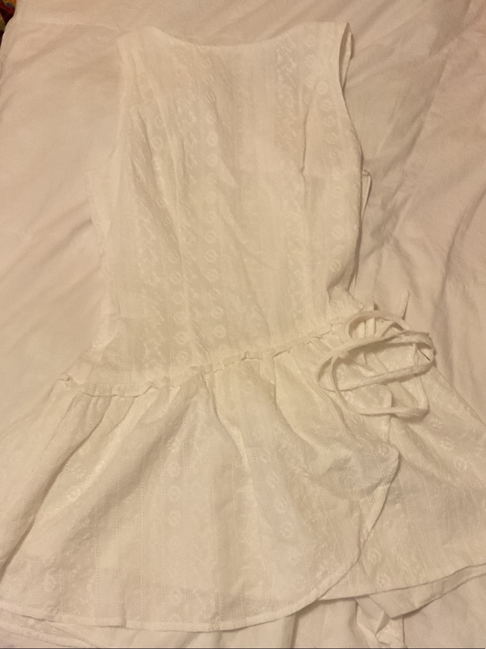 Princess Polly White Lace Peplum Mini Dress